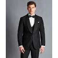 Men's Shawl Lapel Dinner Suit Jacket - Black, 44R Regular by Charles Tyrwhitt