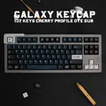 GBrosGalaxy-Touches de clavier PBT personnalisées en anglais grand ensemble sans profil pavé