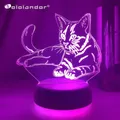 Veilleuse LED en acrylique 3D avec figurine de petit chat veilleuse pour chambre d'enfant