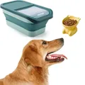 Conteneur de nourriture pliable pour animaux de compagnie avec couvercles boîte de nourriture