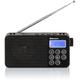 TRA-2340PSW Radio Numérique Multibande Portable am /fm /sw sur Secteur / à Piles Petite Noir - Noir