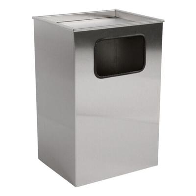 SZ Metall Standaschenbecher Edelstahl 28 Liter silber, 40x62x43 cm Image