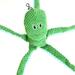 Pet dog squeaky toy Pet Dog Squeaky Toy Funny Pet Plush Octopus Toy Durable Pet Interactive Supplies Pet Molars Tool (Green)