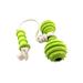 Chew toy Dog Rubber Toys Pet Puppy Funny Dental Teething Teeth Gums Chew Hammer Barbell Toy with Cotton Rope for Dogs (Random Color)