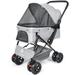Wedyvko Pet Stroller - Dog Strollers for Medium Dogs and Cats with Reversible Handle Easy to Walking Dog Stroller 360 Rotating Front Puppy Stroller for Small Dogs with Mesh Windows Removable Liner