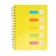 Side-Spiral Notebook Side-Spiral Notebooks Thicken Notepad Category Notepad Students Stationery For Diary Journal Travel (A5 Middle Size Yellow)