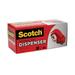 Scotch Compact And Quick Loading Dispenser For Box Sealing Tape 3 Core For Rolls Up To 2 X 60 Yds Red | Order of 1 Each