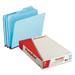 Pendaflex Pressboard Expanding File Folders 1/3-Cut Tabs: Assorted Legal Size 1 Expansion Blue 25/Box | Order of 1 Box