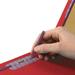 Smead End Tab Pressboard Classification Folders With Safeshield Fasteners 2 Dividers Letter Size Bright Red 10/box | Order of 1 Box