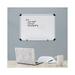 Universal Dry Erase Board Melamine 24 X 18 White Black/gray Aluminum/plastic Frame | Order of 1 Each