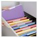Universal Deluxe Colored Top Tab File Folders 1/3-Cut Tabs: Assorted Legal Size Violet/Light Violet 100/Box | Order of 1 Box