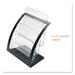 deflecto 3-Tier Literature Holder Leaflet Size 11.25w X 6.94d X 13.31h Black | Order of 1 Each