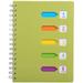 5 Subject Notebook A5 Notebooks and Journals Spiral Bund Wide Ruled Lab Professional Notepad Colored Dividers with Tabs 5.7â€�Ã—8.27â€� Hardcover Memo Planner for School Kids Girls Women