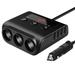 Car 100W Sockets Adapter Charger 1224V 3 with On/Off Car FM Transmitter