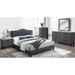 Red Barrel Studio® Gurdas Upholstered Platform 5 Piece Configurable Bedroom Set Metal in Gray/Black | 44 H in | Wayfair