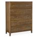 Hooker Furniture 5 Drawer 42.25" W Solid Wood Chest Wood in Brown | 55.25 H x 42.25 W x 18.25 D in | Wayfair 6033-90010-85