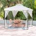 SunTime Outdoor Living Polenza 8.2 Ft. W x 8.2 Ft. D Metal Patio Gazebo Soft-top | Wayfair GF01178USA