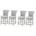 Ophelia & Co. Ted Solid Wood Swivel Bar Stool Metal in White/Brown | 4,Counter Stool (26" Seat Height) | Wayfair 3AF0067EBCD84CB6A554EDE5182067FF