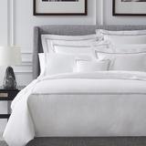 SFERRA Grande Hotel Bedding - Ivory with Ivory Embroidery, Ivory with Ivory Duvet Cover, Queen Ivory with Ivory Duvet Cover - Frontgate