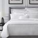 SFERRA Grande Hotel Bedding - White with Grey Embroidery, White with Grey Duvet Cover, Queen White with Grey Duvet Cover - Frontgate