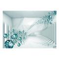 Orren Ellis Cymantha Diamond Corridor Turquoise Wall Mural Vinyl | 154 W in | Wayfair 4D5EF51A294E4C3B962437682CA9ABE4