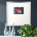 The Holiday Aisle® Happy Galentine Iipremium Framed Print Paper in Blue/Red/White | 21 H x 21 W x 1.25 D in | Wayfair