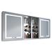 Orren Ellis Provincetown W 30" H Frameless Medicine Cabinet w/ Mirror & 8 Shelves | 30 H x 72 W x 5.25 D in | Wayfair