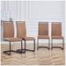 Orren Ellis Nayan Fabric Side Chair Upholstered in Brown/Gray | 39.37 H x 16.54 W x 21.26 D in | Wayfair 4E1F415DDB6E41BD9D29B516A8CFDA0E