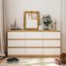 Latitude Run® Nine Drawers Dresser For Your Bedroom Wood in White/Brown | 31.5 H x 63 W x 15.7 D in | Wayfair D8B92D6CF2484B31BA0D7EB8C2FB966A