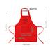 Winston Porter Adult Apron w/ Pocket Chef Cooking Apron Children Baking Painting in Red/Black | 19.7 H x 16.9 W in | Wayfair