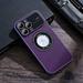 Mantto Slim Case for iPhone 11 Pro Max with Logo Hollow Window Lens Protector Trendy Shockproof Nylon Plating Bumper Anti-Scratches Cover for iPhone 11 Pro Max Purple