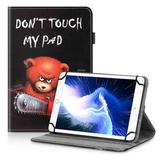 UrbanX 7 -8 Inch Universal Tablet Case Protective Cover Stand Folio Case for Lenovo IdeaTab A2107 7 8 Inch with 360 Degree Rotatable Kickstand Multiple Viewing Angles and Stylus Holder- Red