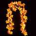 Thanksgiving Decorations Lighted Fall Garland Maple Leaves String Lights 10 FT/20 LED Thanksgiving Fall Decor for Home Holiday Autumn Garland Indoor