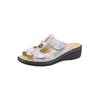Pantolette BELVIDA, Damen, Gr. 36, rosa (rosé, bedruckt), Glattleder, klassisch, Schuhe