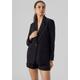 Longblazer VERO MODA "VMCARMEN LS LOOSE BLAZER NOOS" Gr. XXL (44), schwarz (black) Damen Blazer