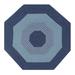 Blue/Navy Octagon 4' Area Rug - August Grove® Fontenay Braided Hunter Area Rug/Round Rug, Polypropylene | Wayfair 40438413EA374E7A948D0AA2C74EB3C7