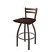 Holland Bar Stool 411 Jackie Low Back Swivel Bar & Counter Stool Plastic in Brown | 34 H x 18 W x 18 D in | Wayfair 41125BZDCMpl