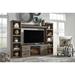 Signature Design by Ashley Trinell 4-Piece Entertainment Center w/ Electric Fireplace Wood in Brown | Wayfair EW0446W9