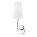 Birch Lane™ Helden 1 - Light Dimmable Armed Sconce Metal/Fabric in Gray | 16.5 H x 5.75 W x 5.75 D in | Wayfair 156A05918C6244988422A7FDC6D54E42