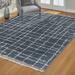 Gray/White 63 x 1.8 in Area Rug - Gertmenian Limmet Banya Charcoal Gray/Ivory Plush Modern Abstract Shag Area Rug Polypropylene | Wayfair 41528