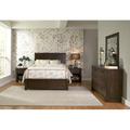 Lark Manor™ Abdullateef Transitional Bedroom Set, Panel Queen Bed w/ Dresser, Mirror, Two Nightstands In Espresso in Brown | Wayfair