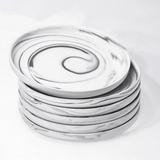 Orren Ellis Kalavasos Commercial Dishwasher Safe 8" Porcelain China Salad Or Dessert Plate, Set of 6 in Gray | Wayfair