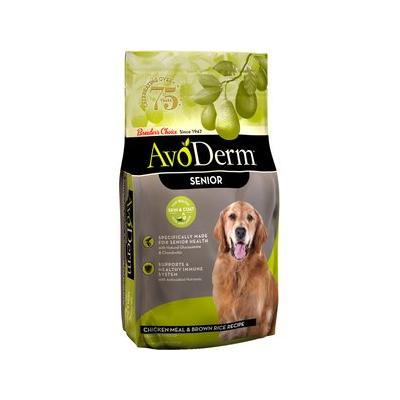 AvoDerm Senior Chicken Meal & Brown Rice Recipe Dry Dog Food, 4.4-lb bag