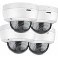 Annke - C800 4 Pcs 4K/8MP Caméra de Surveillance Extérieure PoE Dôme avec Enregistrement Audio,