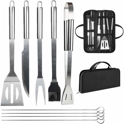 Grillbesteck Set Teiliges Professionelles Grillzubehör Grillwerkzeug mit Leicht Zu Tragender Tasche