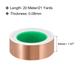 Copper Foil Tape 1.57 Inch x 21 Yards 0.08 Thick Double Sided for Electronics - Copper Tone