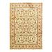 Canvello Ivory Fine Hand Knotted silk & wool Tabriz Rug - 9'8'' X 14'3'' - 14'3'' x 9'8''
