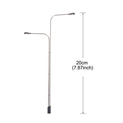 2pcs Model Railway LED Lamppost Lamps White 3V