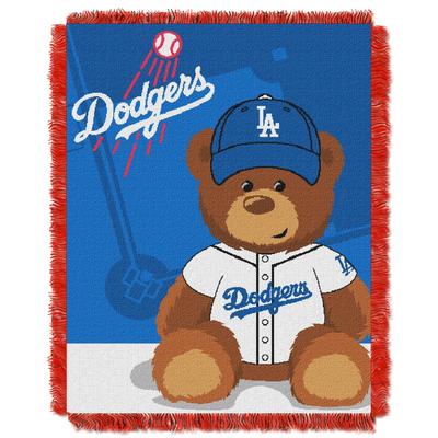 MLB 044 Dodgers Field Bear Baby Throw
