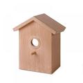 Window Bird House with Strong Suction Cup Wooden Birdhouse Clear Window Bird Feeder Outdoor Birds Nest Cage Easy Hanging Removable Tray with Hole